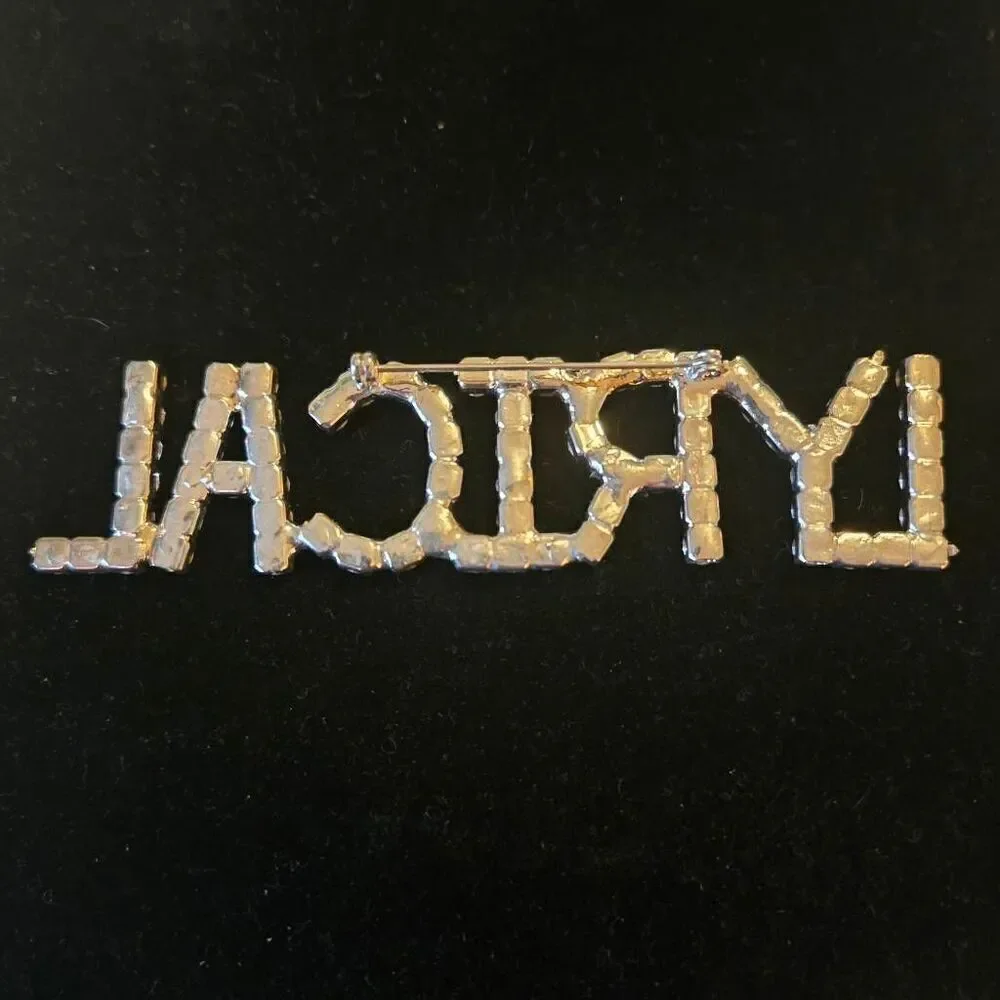 LYRICAL Rhinstone Brooch Pin